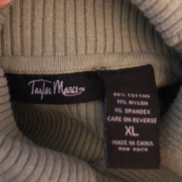 Euc xl Taylor Marcs sage turtleneck sweater - Picture 3 of 3